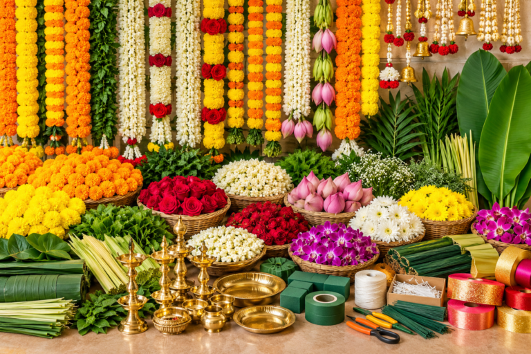 Artifical Flowers & Decoration Items ( ఆర్టిఫిషియల్ పూలు మరియు వస్తువులు )