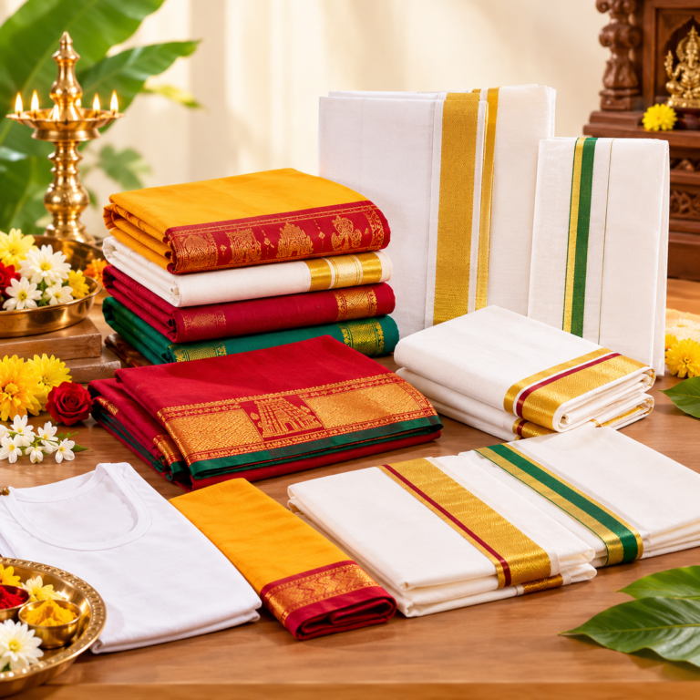 Pooja Clothes, Dhotis & Sarees